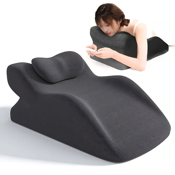 A Pillow Designed For Sleeping On Your Stomach, Perfect For Reading Or Using Your Phone While Lying Down, A Versatile Cushion For Prone Positions.