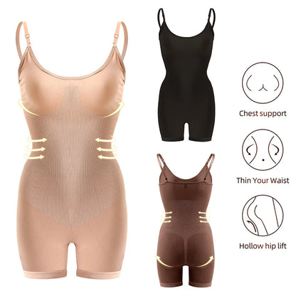 Vuggis™ Seamless Shapewear Bodysuit for Women – Tummy Control Waist Cincher, Slimming One-Piece Body Shaper, Butt-Lifting & Chest Support